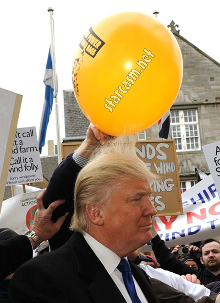 Donald Trump in the Wind